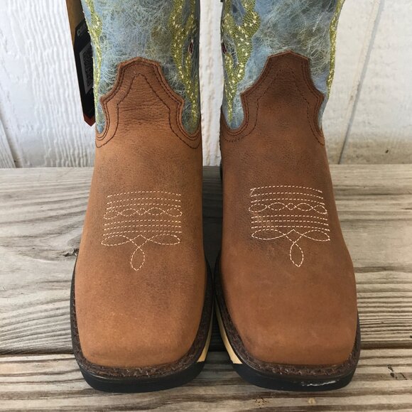 Corral Prickly Pear Cactus Womens Brown Leather Western Boots 7.5 M W5003 - Picture 4 of 13